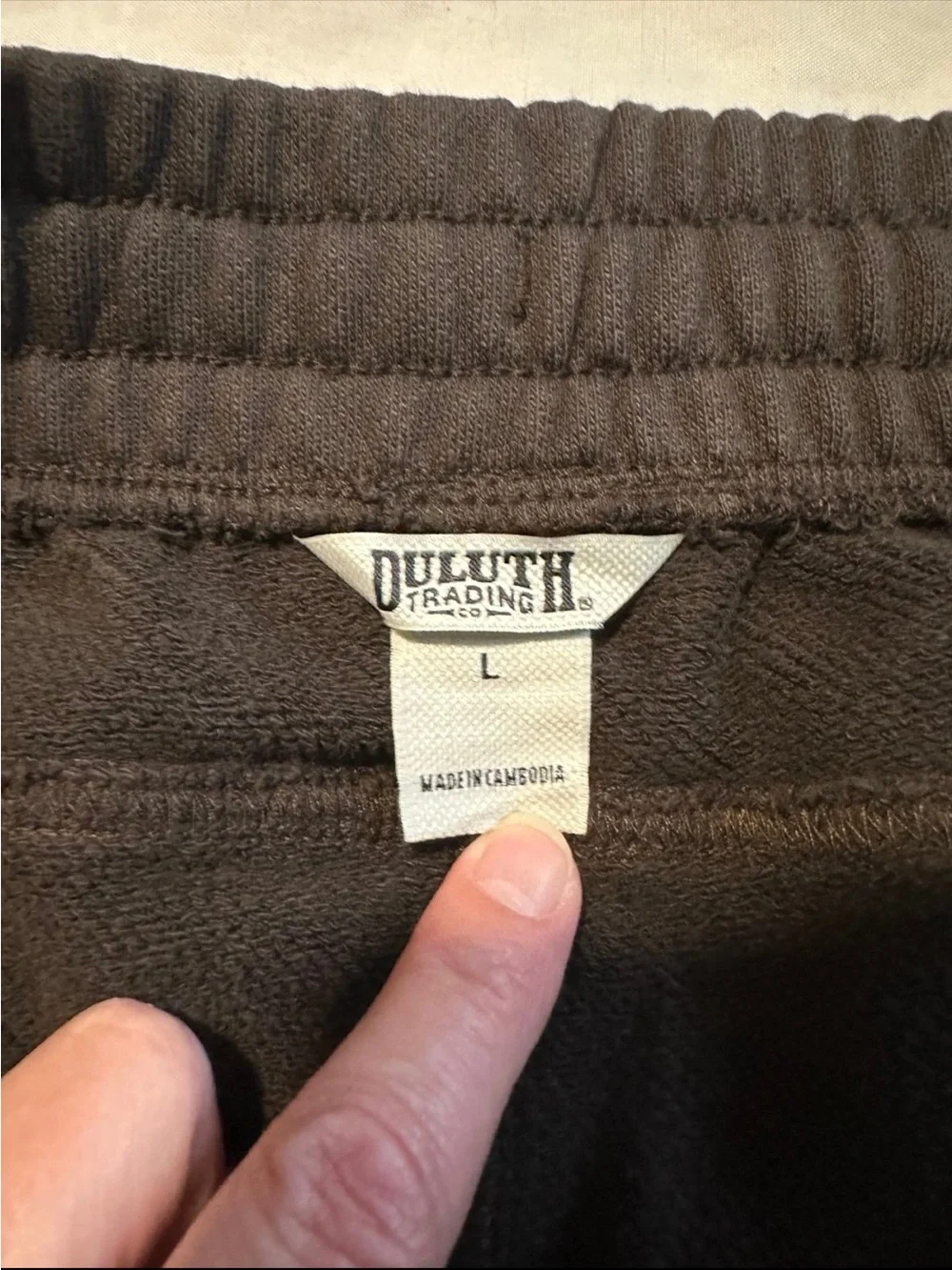 Duluth Trading Heavy Duty Thick Ribbed Joggers Sz L